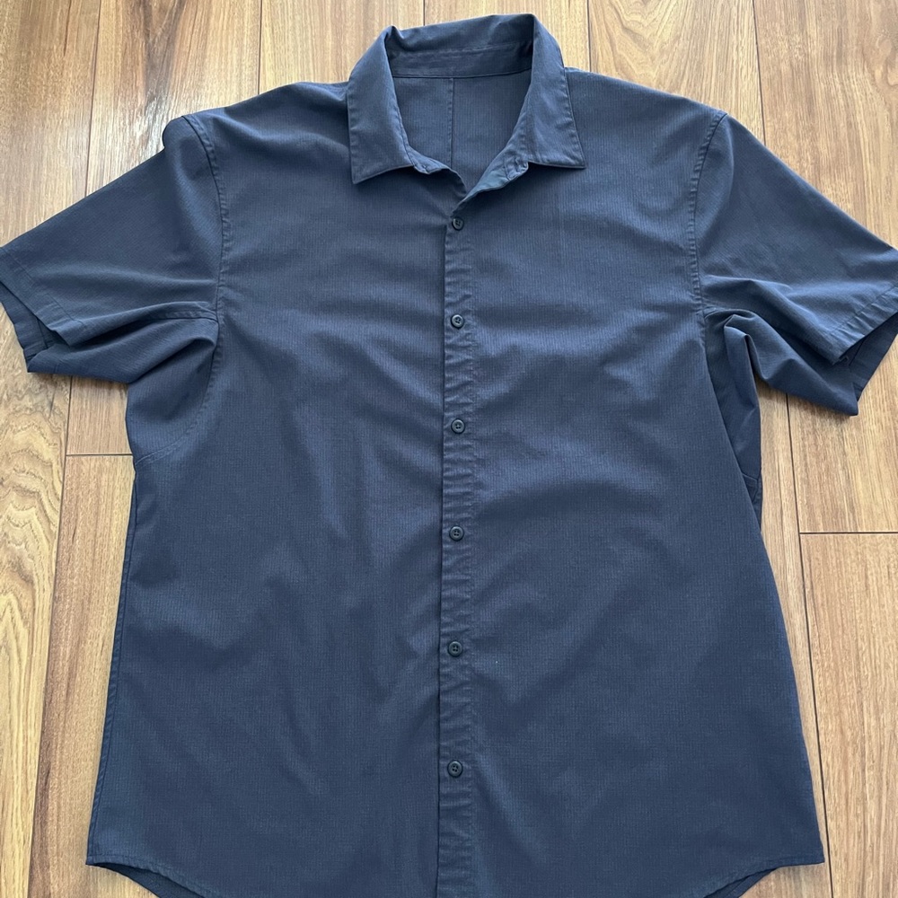 2021 Airing Easy Navy Lululemon Button Up Shirt